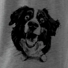 Čiernobiela karikatúra Bernský salašnícky pes