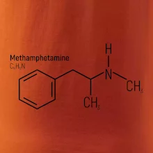 Molekulárna štruktúra Metamfetamín