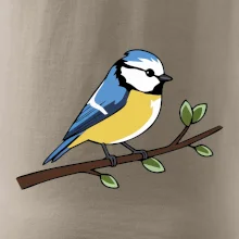 Sýkorka modrinka na vetve