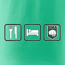 Eat sleep MMA v řádku
