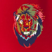 Hlava leva kreslená jednoduchá