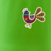 Folklór na prsníku sliepky