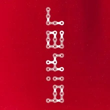 Biker nápis na výšku reťaz