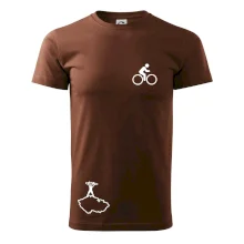 Mapa ČR + kolo na prsu