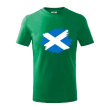 Škótska vlajka kreslená štetcom