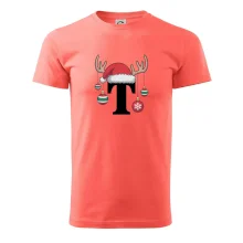 Vianočné rodinné tričká - písmeno a čiapka