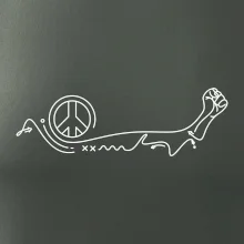 Päsť a symbol mieru