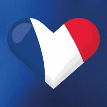 Francúzska vlajka srdca