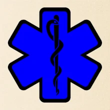 Rescue - Hviezda na prsníku + nápis na chrbte