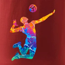 Volejbalista splash s loptou