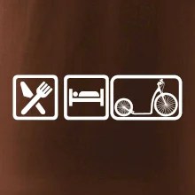 Eat sleep kolobežka veľké a malé koleso