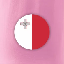Vlajka Malta okrúhla veľká