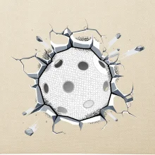 Florbal lopta v triku