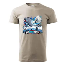 Bedmintonová raketa s košíčkom eat sleep repeat