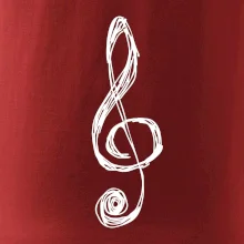 Husľový kľúč kreslený