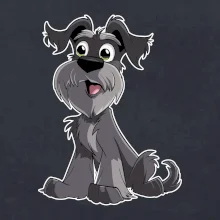 Bradáč kreslený sediaci