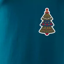 Folklór na prsníku vianočný stromček