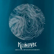 Klínovec - vrstevnice v kruhu