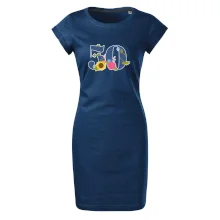 Kvetinové číslo kreslené - 50