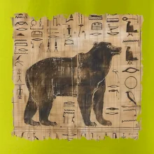Egyptské hieroglyfy medveď