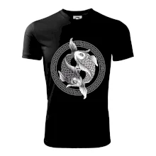 Yin & Yang ryby čiernobiele Yin & Yang ryby čiernobiele