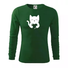 Mačka drží srdce Mačka drží srdce