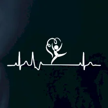 EKG moderná gymnastika stuha