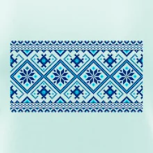 Ukrajinský vzor - modrý Ukrajinský vzor - modrý