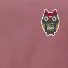 Folklór na prsníku sova