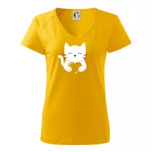 Mačka drží srdce Mačka drží srdce