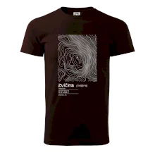 Zvičina - vrstevnice v obdĺžniku