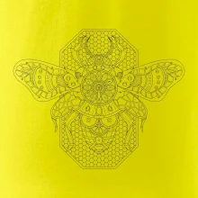 Steampunk včela čiernobiela