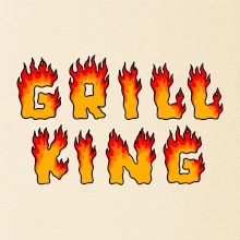 Grill King ohnivý nápis