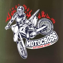 Motocross extreme sport fire