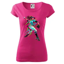 Baseballová nadhazovačka neonový pop art