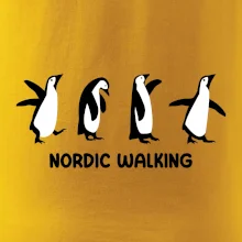 Nordic walking tučniaky - kreslený