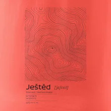 Ještěd - vrstevnice v obdĺžniku