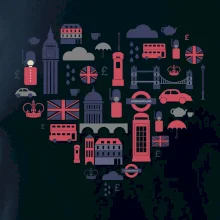 Anglicko symboly srdce Anglicko symboly srdce