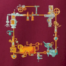 Steampunk farebná zostava