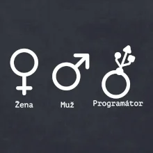 Muž žena programátor