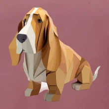 Baset zlepený z papiera