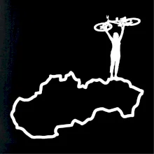 Mapa Slovenska - cyklista