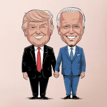 Trump a Biden - veľký kamaráti