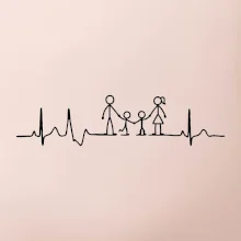 EKG rodina a dvaja chlapci