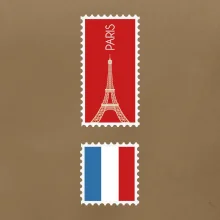 Paríž známka farebná