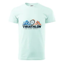 Triatlon plavání kolo a běh eat sleep repeat