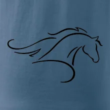 Kôň - bežiaci silueta hlavy Kôň - bežiaci silueta hlavy