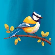 Sýkorka modrinka kreslená