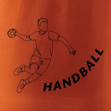 Handball nápis šikmo