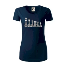 Šachové figúrky v rade - kreslené